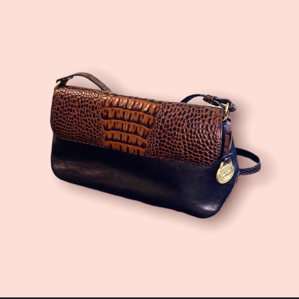 Brahmin Brown and Black Clutch
